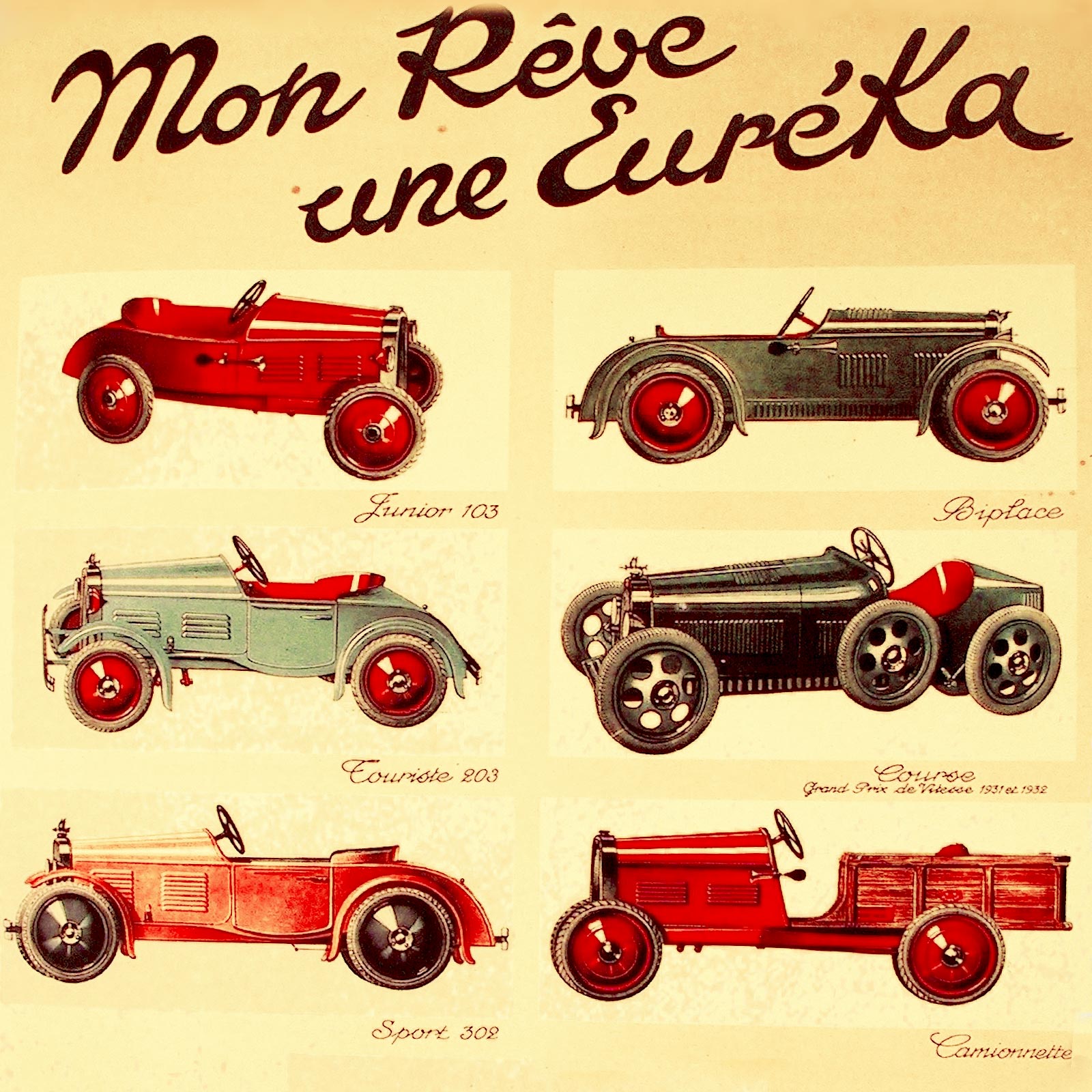 eureka bugatti pedal car