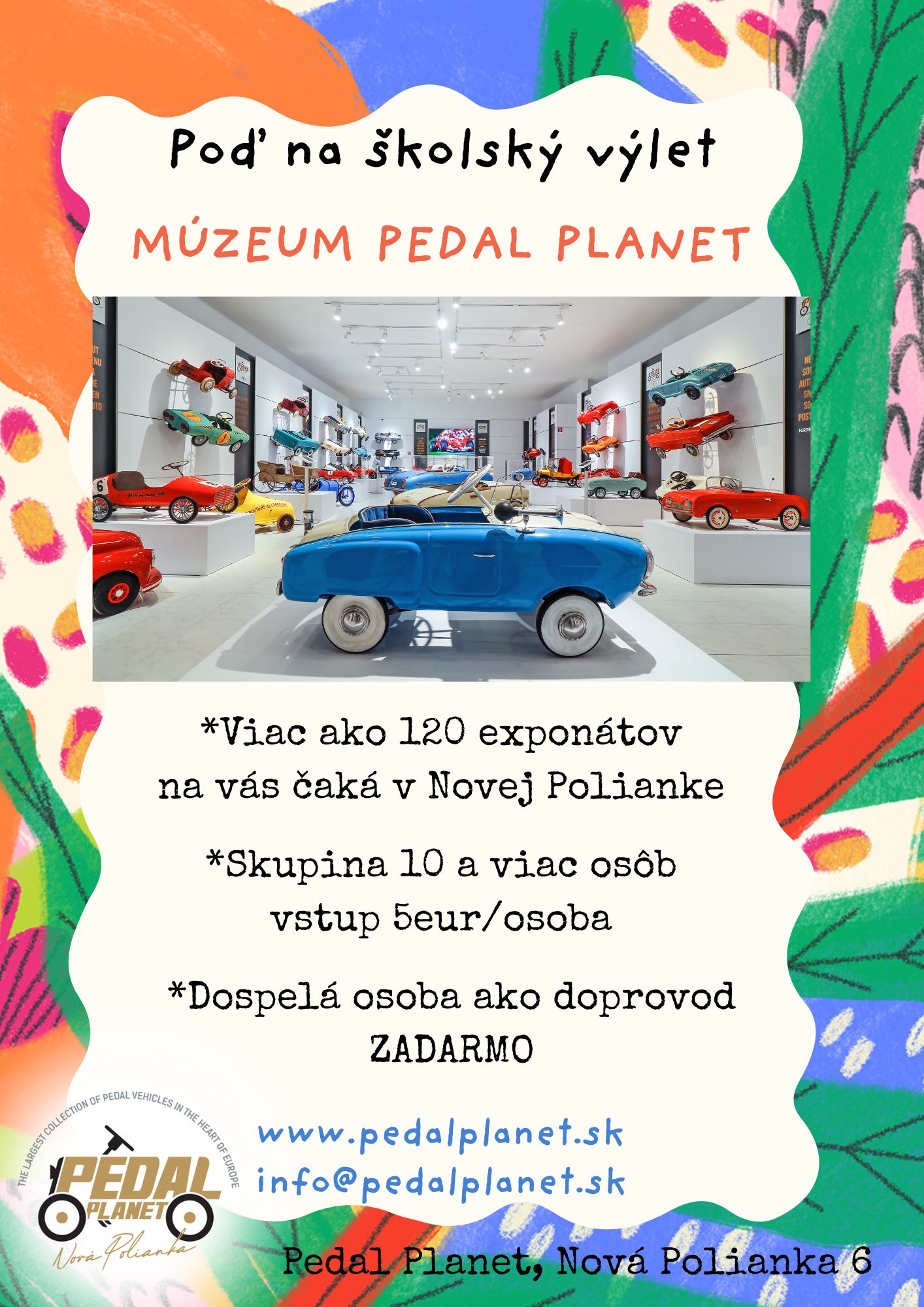 &Scaron;kolsk&yacute; v&yacute;let v PEDAL PLANET